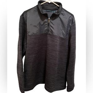 Mens Perry Ellis 1/4 zip navy blue size XL long sleeve, layering, outdoor office